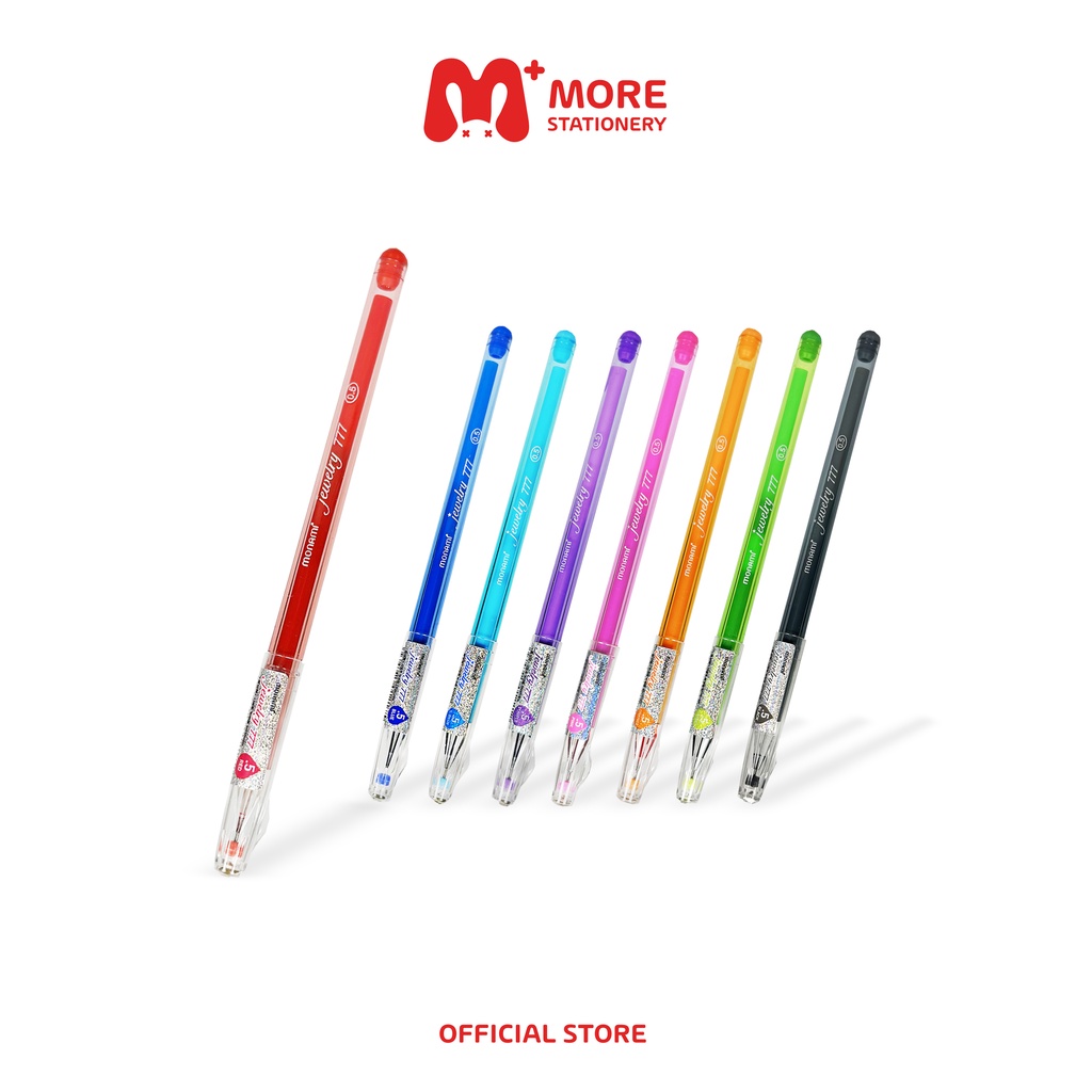Monami (โมนามิ) ปากกาเจล หมึกสี ขนาดเส้น 0.5 mm. รุ่น Jewelry 777