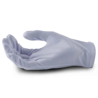 MICROTEX(12 คู่/โหล)ถุงมือผ้าพับริมสีขาว | งานจิวเวอรี่ | งานอิเล็กทรอนิกส์ | งานตรวจสอบคุณภาพ