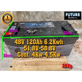 Lithium NMC 48V (51.8V-58.8V) 120AhK BMS 100A  *รับประกัน 1 ปี แบตเตอรี่ลิเธียม NMC