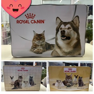 กล่องเหล็กทรงกระเป๋า มีหู สามารถหิ้วได้ ใช้สำหรับใส่ของ royal canin