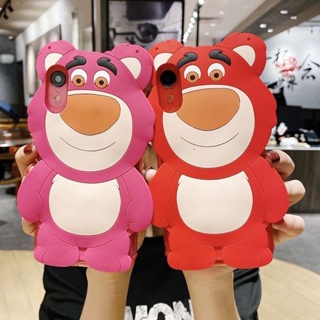 เคสโทรศัพท์ซิลิโคน ลายการ์ตูนหมี Lotso Strawberry สําหรับ Xiaomi Redmi Note 11 Pro Note 11s Note 10 Pro Note 10s Note 9 Pro Note 9s Note 8 Pro Note 7 Redmi 10 10A 10C 9 9A 9C 9T