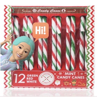 พร้อมส่ง🎅🏼🎄⛄️Candy Canes Christmas Gift Mint 144g.