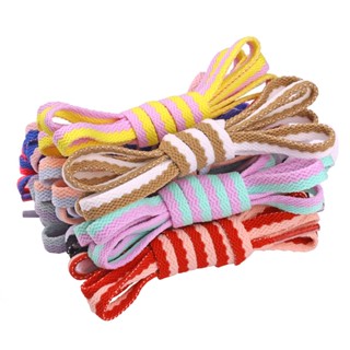 One pair shoelaces two-color stitching color 120cm sports shoelaces