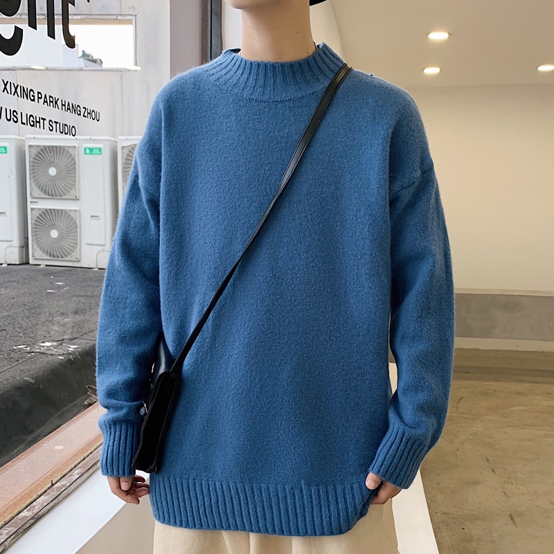 New Korean Style Men Turtleneck Sweaters Fashion Slim Fit Pullover Mens Casual Knitwear Pullovers Male Turtleneck Sweate #4