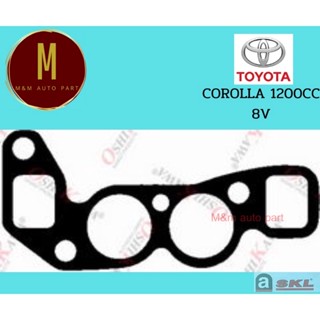 ประเก็นไอดี-ไอเสีย TOYOTA 3K COROLLA 1200CC 8V SPRINTER 1200 STARLET 1200 KE26-70 KP31-47 KP42 ยี่ห้อ skl คุณภาพดี