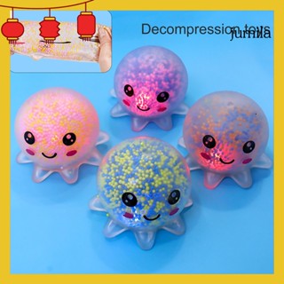 Jumila ของเล่นบีบ สกุชชี่ ตุ๊กตาปลาหมึก แบบนิ่ม มีไฟ DIY สําหรับเด็ก