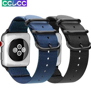 Cclcc สายนาฬิกาข้อมือไนล่อน ระบายอากาศ 42 มม. 38 มม. สําหรับ Smart Watch Series 7 45 มม. 41 มม. 6 5 4 SE 40 มม. 44 มม. iwatch Series 6 5 4 3 2 1