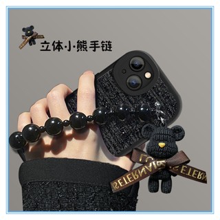 เคสไอโฟน11 bracelet Violent Bear เย็บปักถักร้อยซิลิโคนกันกระแทกกรณีโทรศัพท์แอปเปิ้ล silicone case for Apple14 iPhone14 เคสไอโฟน14 soft casesiPhone13promax xr เคสไอโฟน7พลัส เคสixr 12 6s+ เคสiPhone11