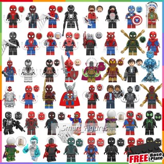 Spiderman Minifigures หลายตัวเลือก Peter Parker กัปตัน Spider-Man ชุดชิงทรัพย์มินิตัวเลขของเล่นของขวัญ