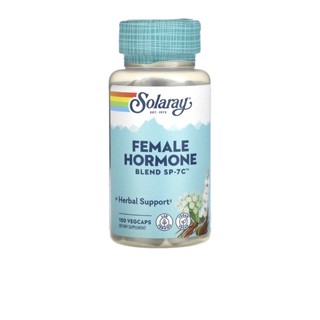 [ของแท้] _ปรับฮอร์โมนเพศหญิง Solaray, Female Hormone Blend SP-7C, 100 VegCap