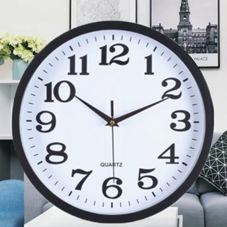 นาฬิกา wall clock นาฬิกาบ้าน นาฬิกาแขวน นาฬิกาติดผนังขนาด 8-10-12นิ้ว นาฬิกทรงกลม เข็มเดินเรียบ ไร้เสียง ระบบ