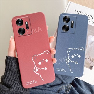 ใหม่ เคสโทรศัพท์มือถือ TPU นิ่ม ผิวด้าน ป้องกันเลนส์กล้อง ลายหมีขาวน่ารัก สําหรับ Infinix ZERO 20 4G ZERO20 4G ZERO20 4G