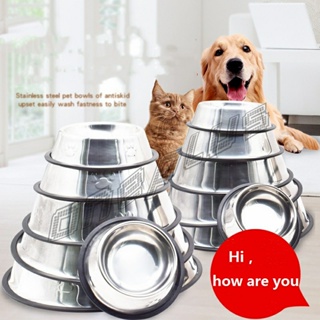 OnePlus ชามอาหารสแตนเลส ชามอาหารสัตว์เลี้ยง ชามหมา ชามแมว Stainless steel pet bowl