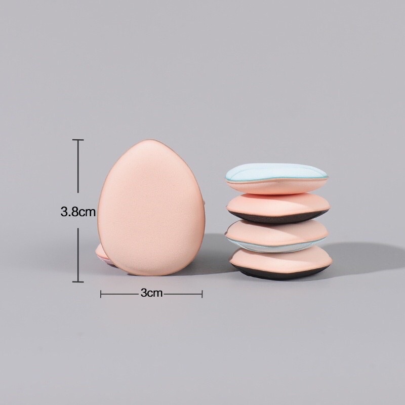 P-02✨พัฟฟองน้ําแต่งหน้า รูปนิ้วมือ ขนาดเล็กฟองน้ําเกลี่ยรองพื้น สวมนิ้ว สําหรับลงรองพื้นคอนซีลเลอร์ เเบบพกพา คละสี - รูปที่ 7