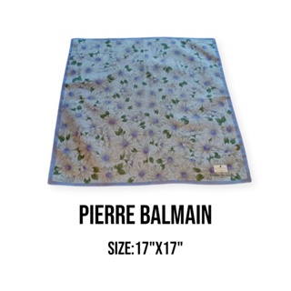 ผ้าเช็ดหน้าPierre balmanแท้100%มี2สี สินค้าพร้อมส่ง