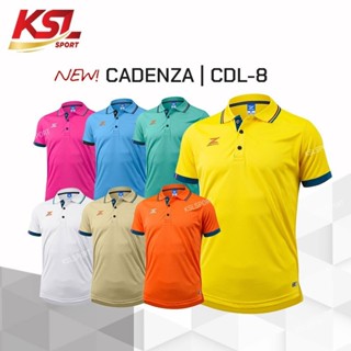 ใหม่!! เสื้อโปโลผู้ชาย CADENZA (คาเดนซ่า) รุ่น CDL-8 MEN ผ้า Micro polyester 100% ใส่บาย สีเหลือง/ฟ้า/ชมพู/ส้ม/ขาว/เข...