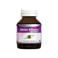 Amsel Amino Bilberry 30 caps แอมเซล บิลเบอร์รี่ บำรุงสายตา