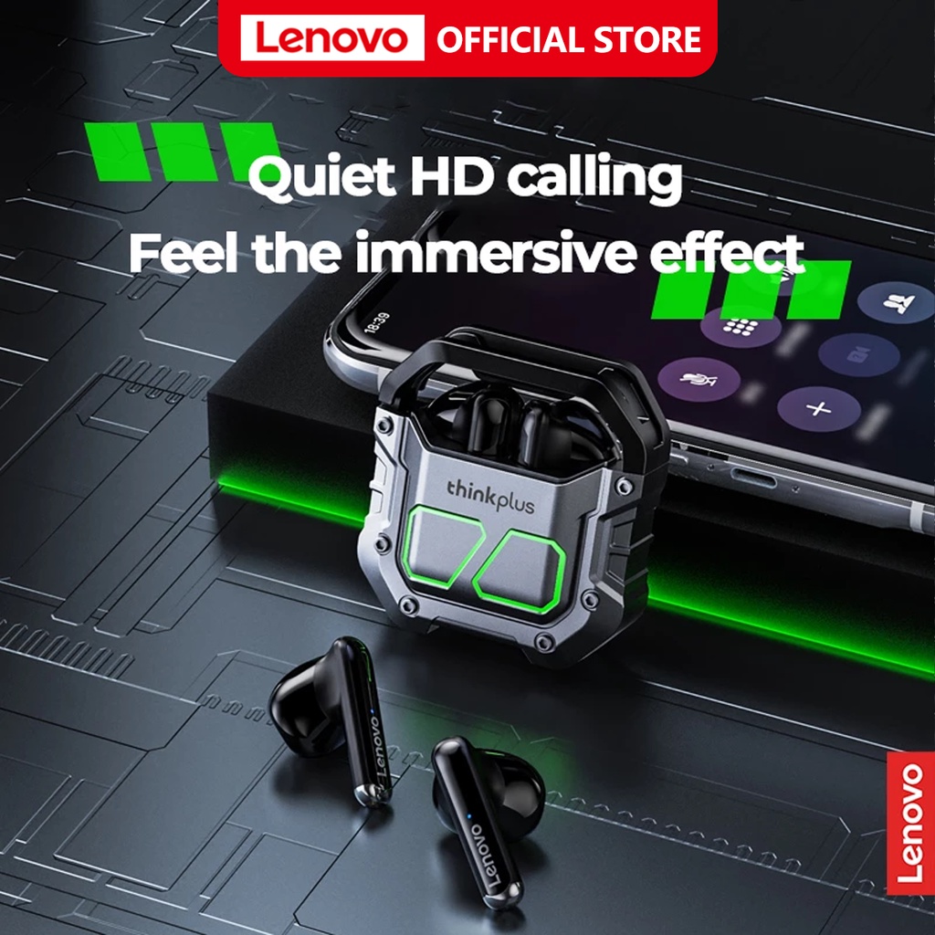 Lenovo XT81 หูฟังเกมมิ่ง Low latency TWS หูฟังไร้สาย Bluetooth 5.3 หูฟัง Earphone Gaming With Mic True Wireless Headset Handfree Earbuds Audio