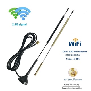 Wifi Antenna Access Points 15dBi High Gain Signal Booster Antenna Long Rang Transmission Cable 3M