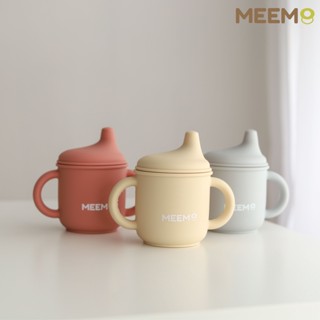 พร้อมส่ง MEEM แก้วหัดดื่มซิลิโคน พร้อมฝาปากแบน ถ้วยหัดดื่ม แก้วหัดดื่มซิลิโคน ถ้วยหัดดื่มสำหรับเด็ก รุ่น Duckbill sippy