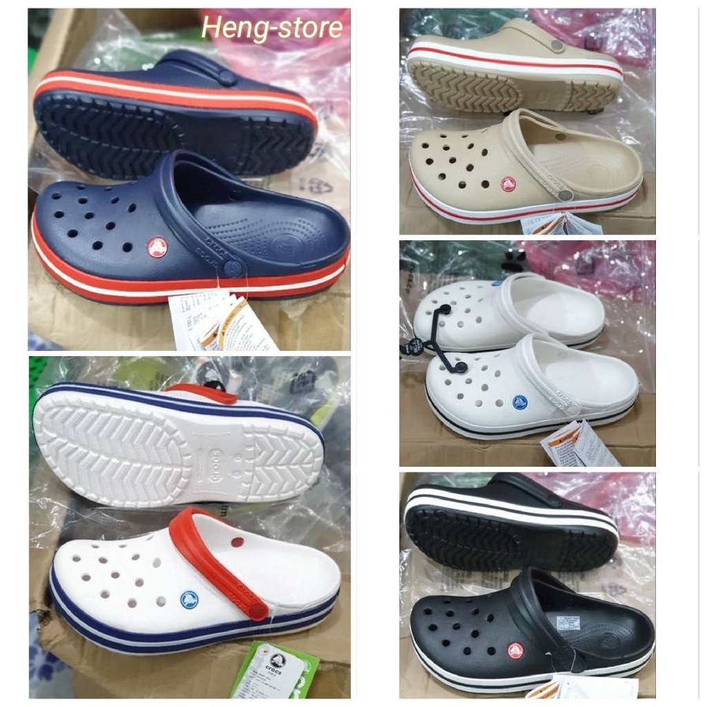 โปรซื้อ1 แถมตุ๊กตา 2ชิ้นฟรี CROCS Crocband Clog Unisex ถูกกว่าshop ร้องเท้าหัวโต ใส่ได้ทั้งชายและหญิง (สินค้าพร้อมจัดส่ง