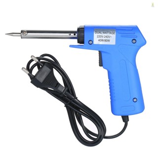 FLT Double Power Electric Soldering Iron  type Electric Soldering Iron Power Adjustable Soldering Iron  Blue 40W/80W Adjustable