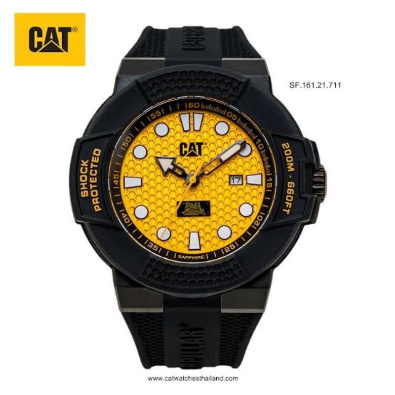 สายนาฬิกา CAT รุ่น SHOCKMASTER Limited Edition สีดำ