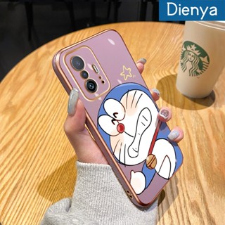 เคสโทรศัพท์มือถือ ซิลิโคนนิ่ม ป้องกันกระแทก ลายการ์ตูนโดราเอมอนน่ารัก หรูหรา สําหรับ Xiaomi MI 11T Pro