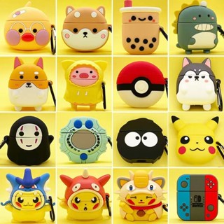 【ลดราคา】การ์ตูนนักบินอวกาศและสีทึบ สําหรับ VIVO TWS Air เคสหูฟัง แบบนิ่ม
