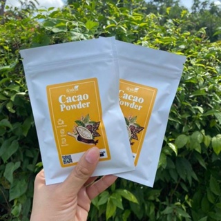 Organic Cacao Powder ผงคาเคา Superfood ชงดื่มเพื่อสุขภาพ ดีกว่าผงโกโก้  ขนาด บรรจุ 30 กรัม