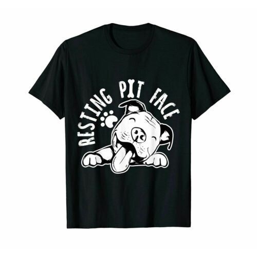 Resting Pit Face Funny Dog Pitbull Meme เสื้อยืดตลก Tee Trend สําหรับผู้ชาย