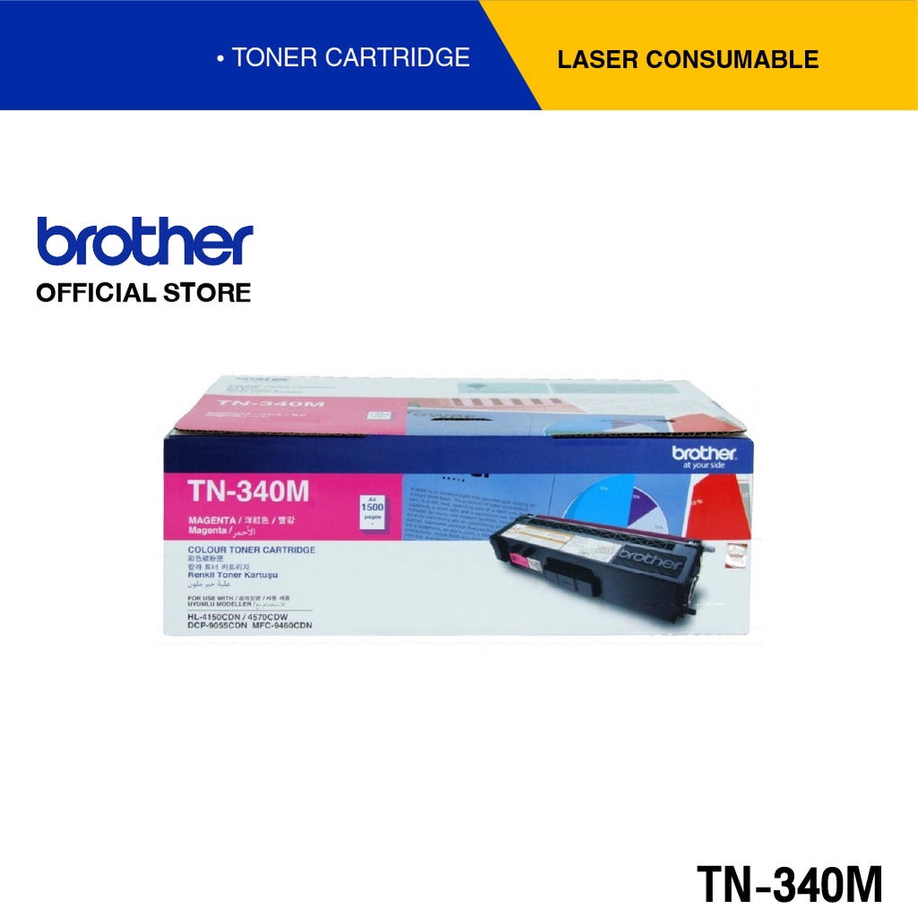 Brother TN-340M Magenta Color Laser Toner