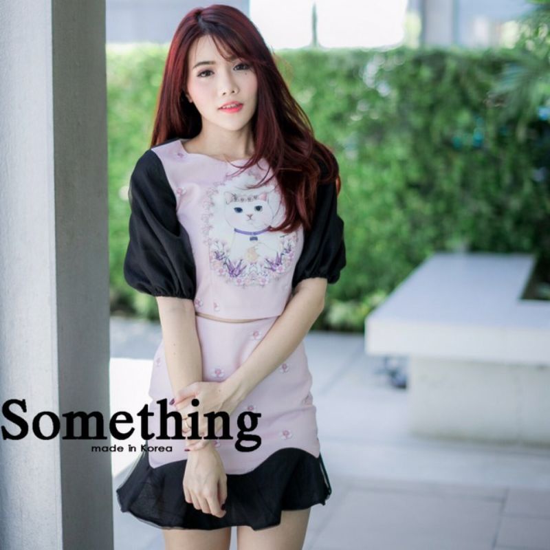 เซ็ต เสื้อ+กระโปรง สาวอวบ ป้าย Walarat Plus+ 🐱💗