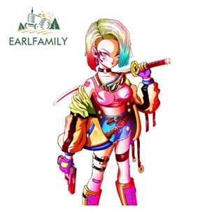 Earlfamily สติกเกอร์ไวนิล ลายการ์ตูนอนิเมะ Dragon Ball ขนาด 13 ซม. x 8.2 ซม. สําหรับตกแต่งเครื่องปรับอากาศรถยนต์ รถจักรยานยนต์