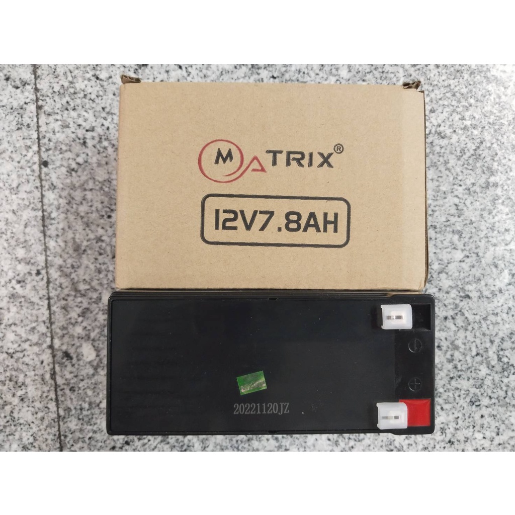 แบตเตอรี่ MATRIX UPS  12V 7.8AH (BT005) ใช้กับเครื่องสำรองไฟ - รูปที่ 2