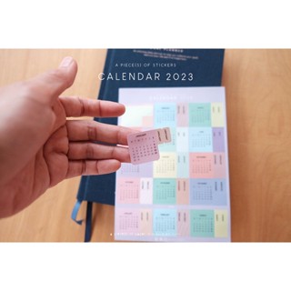 สติกเกอร์คั่นเดือนพร้อมปฏิทินปี 2566 / CALENDAR &amp; BOOKMARK STICKER 2023