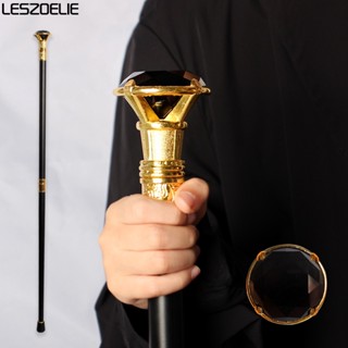 Dark Style Luxury Black Crystal Walking Stick For Men Decorative Walking Cane Women Diamond Handle Elegant Fashion Walki