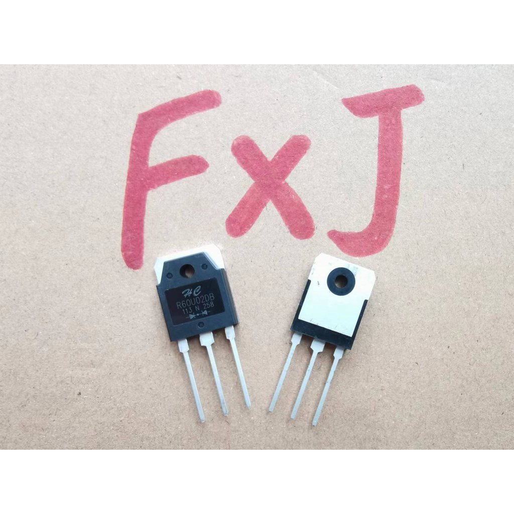 ((5 ชิ้น) R60U02DB เครื่องเชื่อม Triode 200V/60A Quick Recovery Diode TO-3P