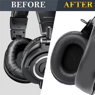 แผ่นครอบหูฟัง สําหรับ Audio Technica M50X M50XBT M50 M50RD M40X M30X M20X MSR7 SX1 1 คู่
