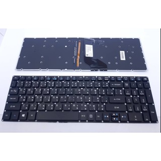 คีย์บอร์ดโน๊ตบุ๊ค keyboard Acer Aspire E5-523 E5-573 E5-573G E5-574 E5-575 E5-722 E5-772 E5-774 ไทย อังกฤษ มีไฟ