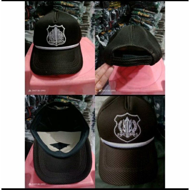 NEWEST SECURITY NET HAT IN BROWN, NET MATERIAL