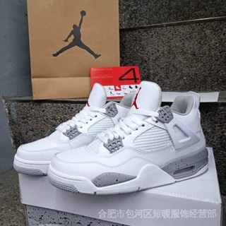 Air Jordan 4 White Oreo Colorway (คุณภาพสูง) ฟรีถุงเท้า VVSB