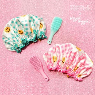 ( พร้อมส่ง ) Tangle Teezer x Wiggle Wiggle Brush + Shower Cap Set