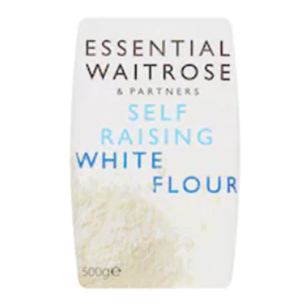 Essential Waitrose Self Raising All Purpose Flour 500g.เอสเซนเชี่ยลเวทโทรสเซลฟ์ไรซิ่งแป้งอเนกประสงค์ 500กรัม