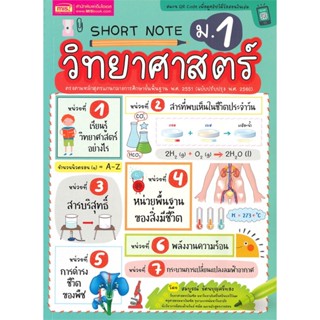 หนังสือ Short Note วิทยาศาสตร์ ม.1 สนพ.เอ็มไอเอส,สนพ. หนังสือมัธยมศึกษาปีที่ 1 #BooksOfLife