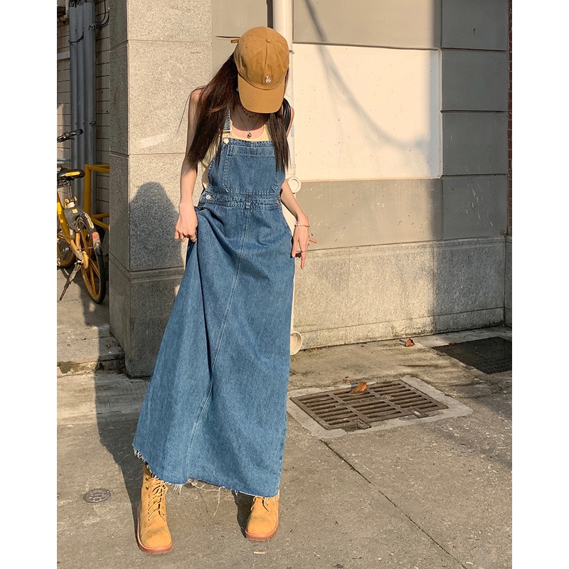 CHAWY Baby jeans dress C3687 เดรสยีนส์ เดรสยีนส์สไตล์เกาหลี