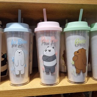 Miniso แก้วน้ำลายหมี We Bare Bears ขนาด 550Ml. แก้ววีแบร์แบร์