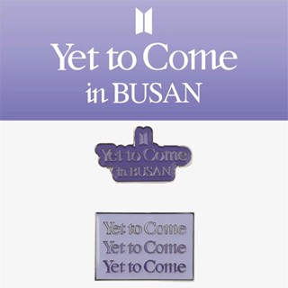 ชุดป้ายโลโก้ Kpop BTS Bangtan Boys Yet To Come In Busan สําหรับของขวัญกองทัพ