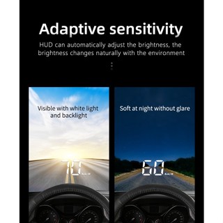 แผงหน้าปัดมาตรวัดความเร็ว OBD2 HUD Head Up Display สําหรับรถยนต์