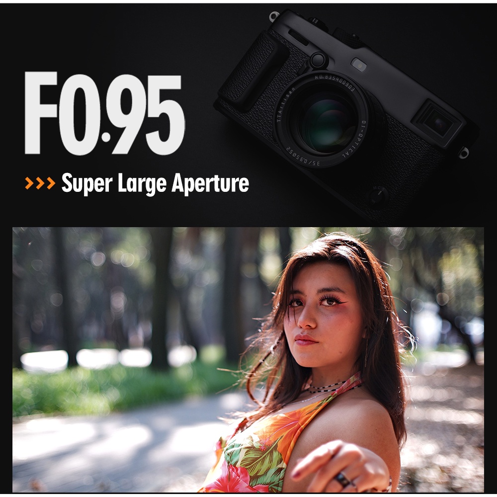 Ttartisan 35mm F0.95 APS-C เลนส์แมนนวล รูรับแสงขนาดใหญ่ สําหรับ Sony E Fujifilm XF Canon M Canon RF L-mount Nikon Z